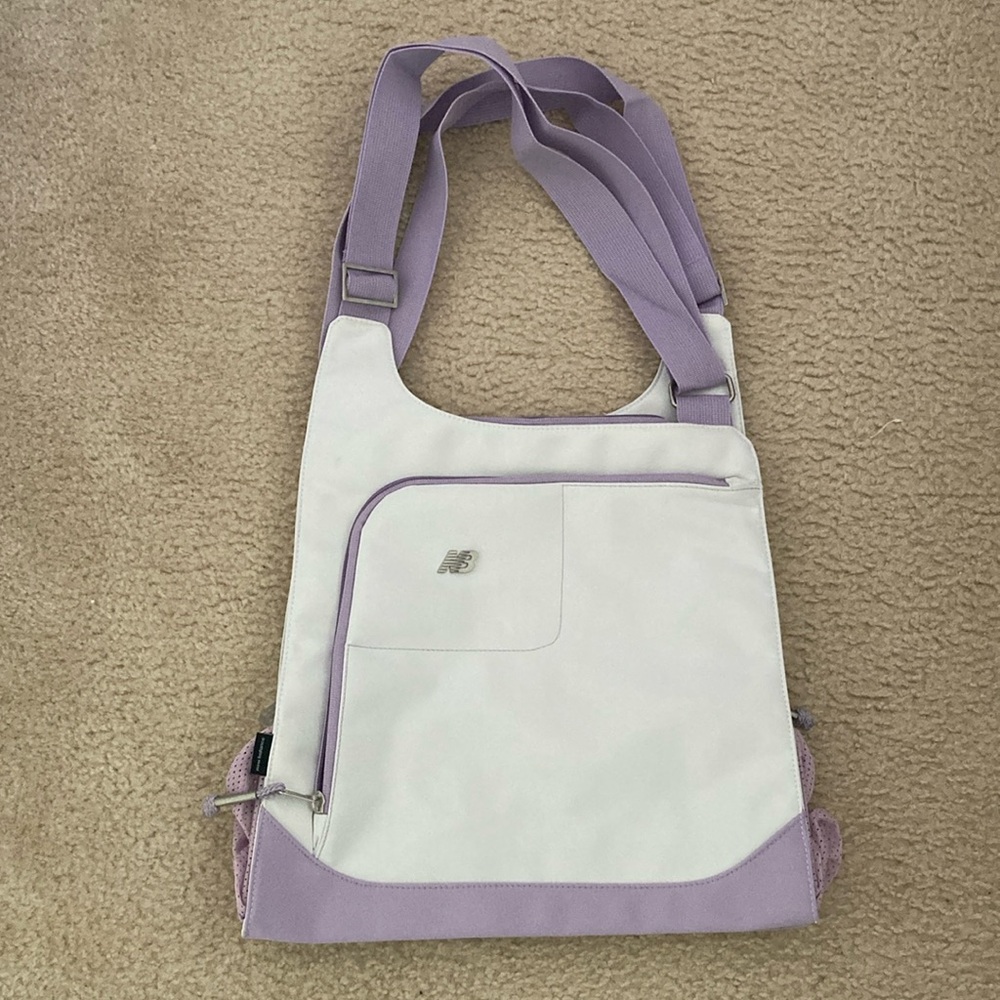 New Balance White and Purple Women's Bag
